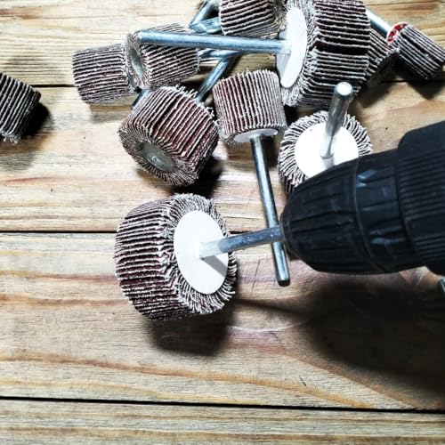 14 Pcs 90mm Extra Long 1/4'' Shank Flap Wheels Sander