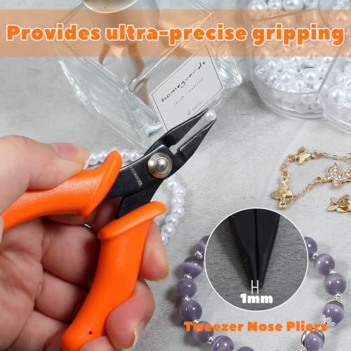 4-Inch Long Nose Pliers Tweezer Nose Specialty Pointed Nose Plier - style: Mini Long Nose Pliers