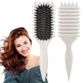 1 PCS Curly Hair Brush, Curl Defining Brush (Beige) - color: Beige