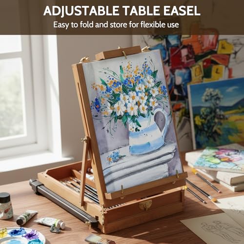 Falling in Art Light Weight French Style Field and Sketchbox Easel - style: French