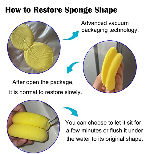 12 Pcs Round Painting Sponge WAFJAMF 2.96inch Yellow Craft Sponges Clay Sponge for Face Painting Art Crafts (Pack of 3) - size: 12PCS (Pack of 3)