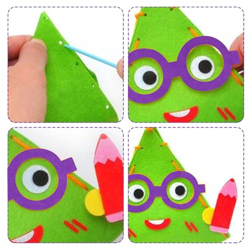 10Pcs Felt Sheets Fabric, 7" x 11" Soft Felt Squares for Craft, 1mm(Purple) - color: Purple