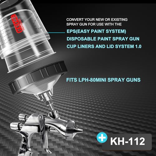 Paint System Spray Gun Cup Adapter(#112/#S31) for Iwata LPH-80mini,Connects Numerous Paint Gun to KEHE Paint Spray System (1/8Male,28Thread BSP) Stainless Steel - size: KEHE-112