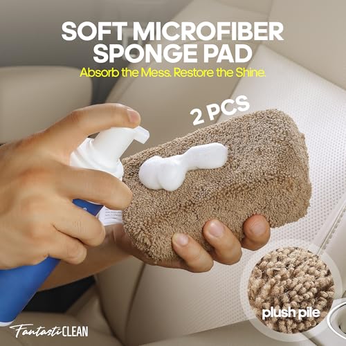 Fantasticlean Car Interior Detailing Kit, Leather Cleaner Brush Set, 9PCS - size: IT-ACS04-NT