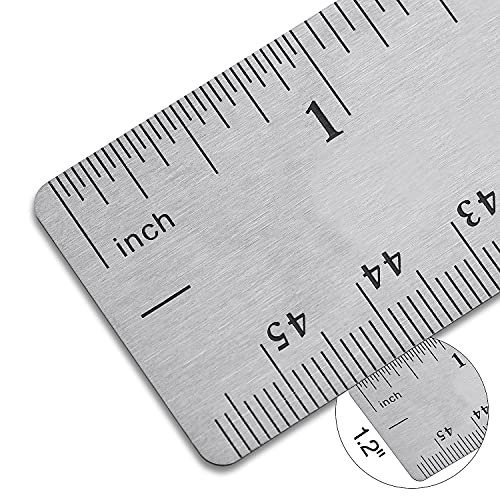 Staples 18-Inch Stainless Steel Ruler, Non-Slip Cork Base