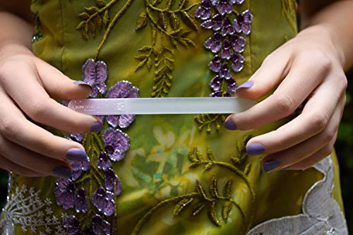 GERMANIKURE Glass Nail File & Cuticle Pusher Duo, Philosopher by Night - color: Philosopher By Night