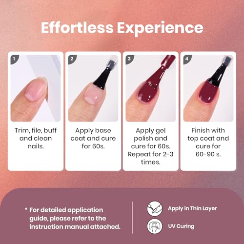 Beetles Fall Gel Nail Polish Set, Terra Dusk Glitter Plum Purple Gel Polish - color: A - Mixed Finishes | | Terra Dusk