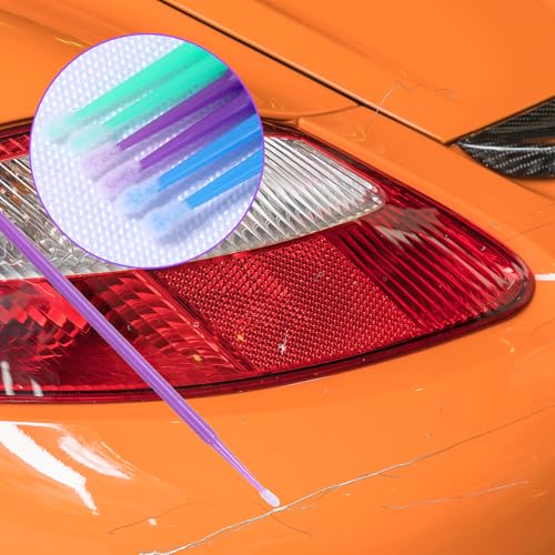 Oruola 300pcs Micro Applicator Brush,Microbrush Applicators,Touch Up Paint Brushes for Automotive Paint Chip Repair Disposable,3 Different Sizes Disposable Micro Brushes(1.5/2/2.5 mm)