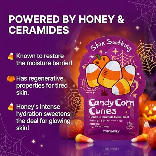 TONYMOLY I'm Face Sheet Masks - Hydrating & Soothing Korean Skincare - color: Halloween, 9 Pack