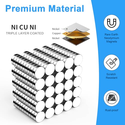 Magnets 3mm x 1mm, 3x1mm Small Round Magnetic 250 Pack - size: 3x1mm