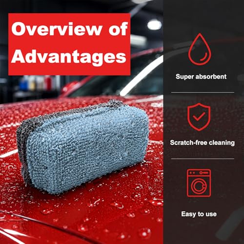 12 PCS Ceramic Coating Applicator Sponge, Microfiber Car Detailing Applicators Sponge Pads, Universal Automotive Sponges Applicator for Wax Sealant Paint Application (Light Blue & Dark Gray) - color: Light Blue & Dark Gray