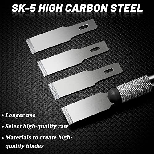 Zhehao 60 Pack Size 18 Chisel Blades, Replacement with Box