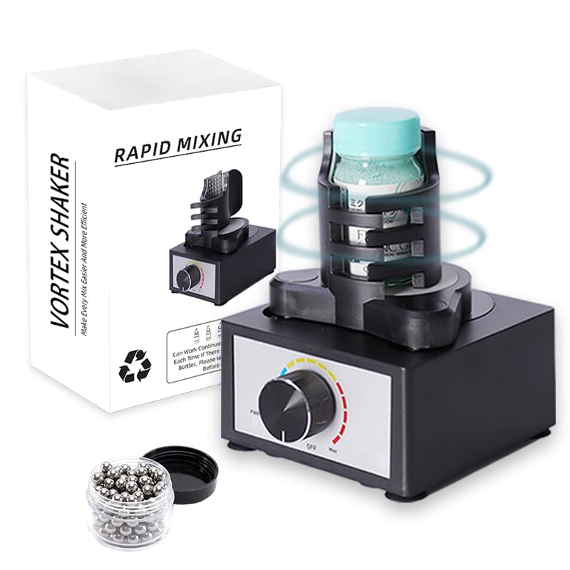 MVM Hands-Free Vortex Paint Shaker Mixer, 2400RPM - color: Jet Black