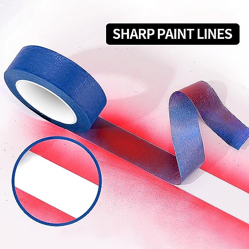 TAPEBEAR Blue Painters Tape Masking Tape 1.41" x 60Yard x 54Rolls - size: 1.41" x 60Yard