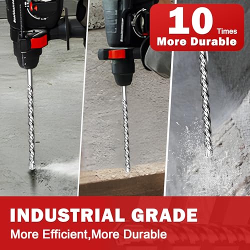 1" x 12"SDS Plus Hammer Drill Bit, 2-Cutter Masonry - size: 1" x 12"