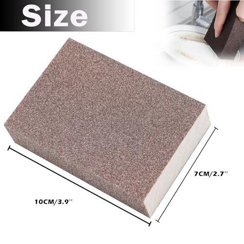 6Pcs Sanding Sponge 180 Grit Fine Blocks for Pot Brush Pan Brush Metal Sanding Wood Sanding Washable&Reusable N-G-001-180 - size: 180 Grit