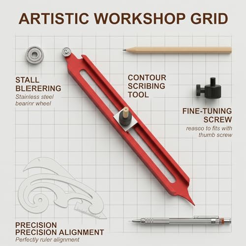 Scribe Tool Woodworking,Contour Gauge Tool,Scribing Tool,Construction Pencil Holder,Contour Gauge Tool With Lock,And Thingamejig Scribing Tool Are Used To Draw The Outline Of An Object