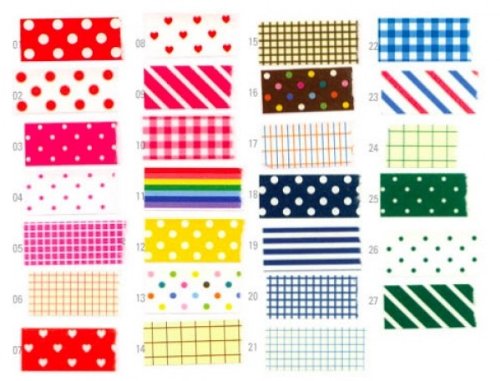 Wrapables® Decorative Patterns Masking Sticker Set - Basic - color: Basic