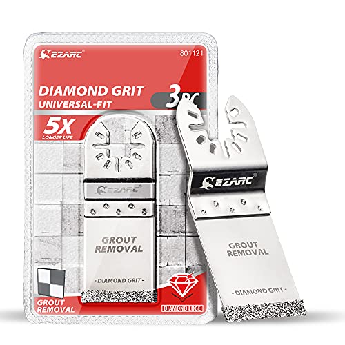EZARC Diamond Oscillating Saw Blades for Grout and Mortar, 3-Pack - size: 3Pcs