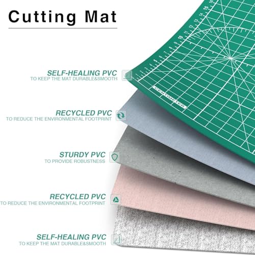 DIYSELF 22 Pack Exacto Knife Set and Cutting Mat 6in×8in