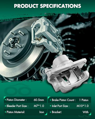 SCITOO 19B2688 Front Left Driver Disc Brake Caliper with Bracket - size: Front Driver[19B2688]