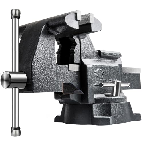 Forward CR40A 4.5 Inch Bench Vise Heavy Duty with Anvil and 210°Swivel Base - size: 4.5 Inch