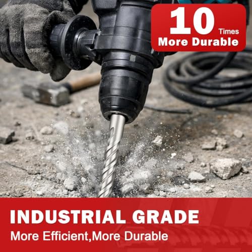 5/8" x 18" SDS Plus Hammer Drill Bit, Cross Carbide Tip - size: 5/8" x 18"