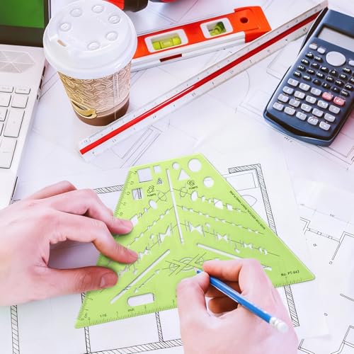 2 Pack Isometric Pipe Template Drafting, Isometric, 8.5 x 5.19 Inch - size: 8.5 x 5.19 Inch, style: Isometric