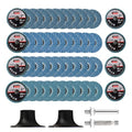 HOMO FABER 50Pcs Die Grinder Sanding Discs, 2 Inch Flap Discs Roll Lock - size: 2 Inch