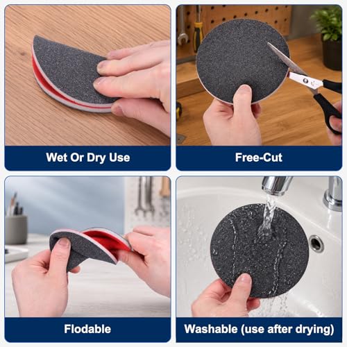 10Pcs 6 Inch Hook and Loop Sponge Sanding Disc, 2500 Grit - size: 6 Inch 2500 Grit