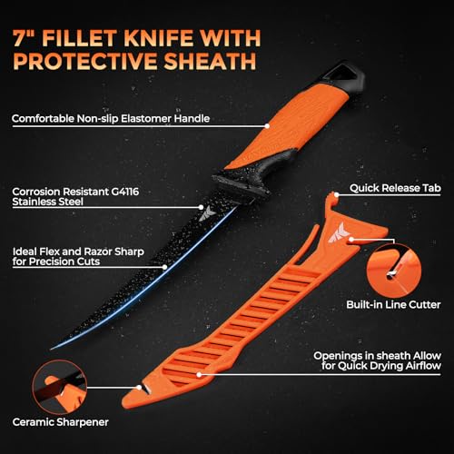 KastKing EZ Fillet Fish Fillet Mat, Non-Slip Fish Cutting Board - style: B:Fish Fillet Mat Set