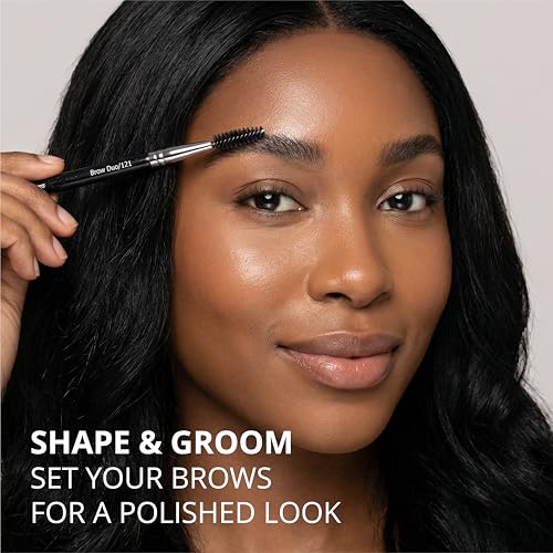 Lamora Eyebrow Brush Set - Precision Brow Eyeshadow Eyeliner Makeup Brushes - color: Brow