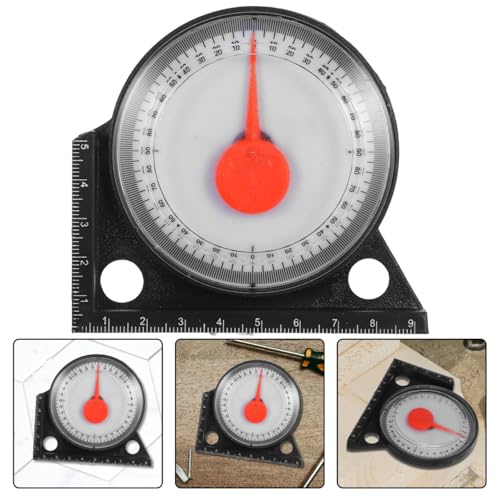 1 PCS Magnetic Angle Finder, Dial Roof Slope Gauge, Accurate Pitch Measuring Tool, Protractor Level with Base, Precision Inclinometer for Roofing Construction, Carpentry and Framing Work