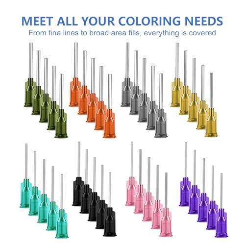 Yivioep 139-Piece Pottery Glaze Applicator Kit with 8 Needle Sizes
