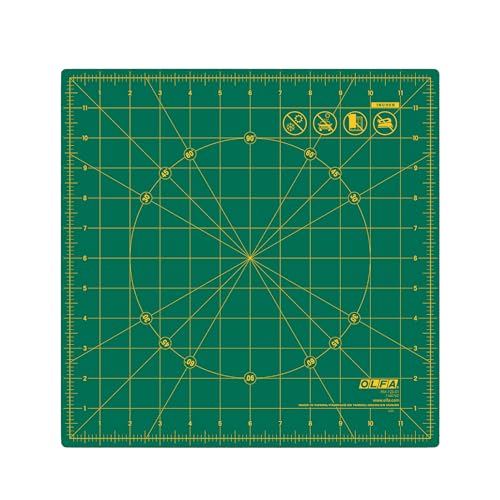 OLFA 12x12" 360-Degree Rotating Cutting Mat (RM-12S-01) - Self-Healing