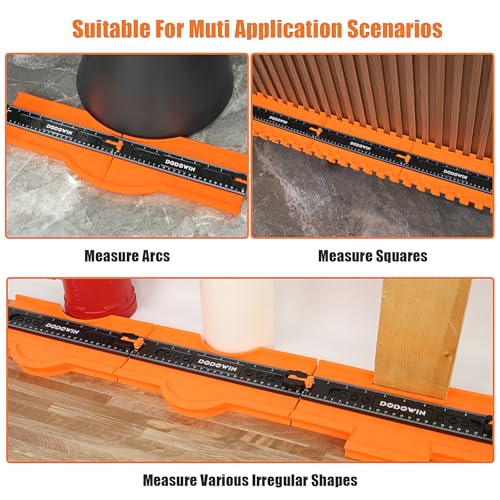 DODOWIN 10 Inch Contour Gauge Profile Tool with Unlimited Connection - size: 10-Inch