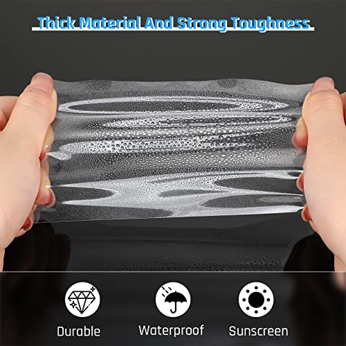 9 Sheets Windshield Sticker Applicator and Blue Plastic Hand Applicator Squeegee Static Cling Window Film Clear Car Window Stickers 4 x 6 Inches Automotive Decals, Easy to Remove and Reapply