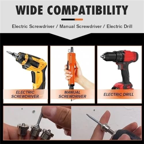 5pcs Set Magnetic Positioning Screwdriver Bits Drywall Screw Setter PH2 Bits for Plasterboard Screw Hex Shank Positioning Bit Batch Head (3pcs 50mm + 2pcs 25mm) - color: 3pcs 50mm + 2pcs 25mm