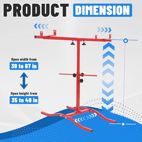 Universal Spray Paint Stand Adjustable Up to 21 LBS T-Bar Rack