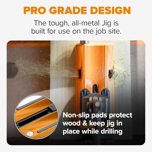 BORA Pro Compact Metal Pocket Hole Jig Complete Kit, Auto-Calibrating - size: Compact Jig