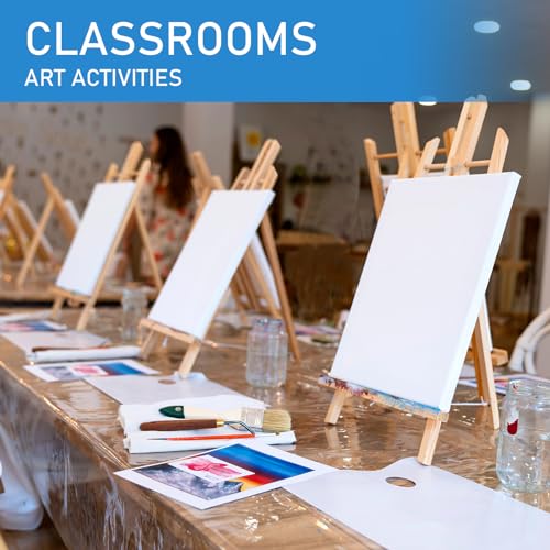 Falling in Art 16 Inch Tabletop Display Wood Easel Stand,12 Pack - style: 16"- 12p