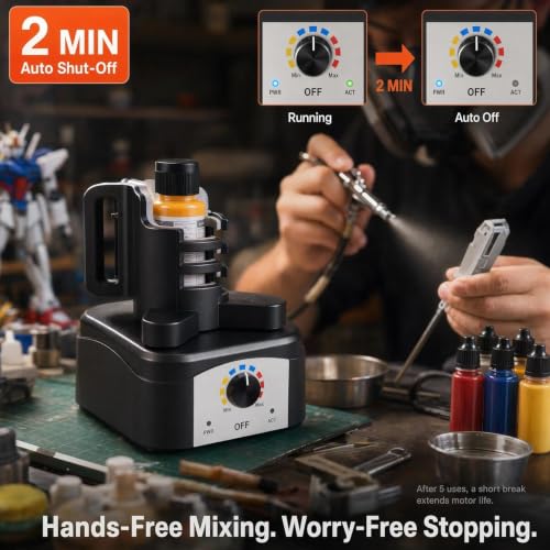Vortex Mixer Model Paint Shaker for Hobby,Nail & Miniatures Paints - style: Standard