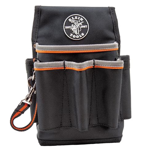 Klein Tools 5241 Ballistic Weave Tool Pouch, 6-Pocket 10.25x10.25x6.75-Inch - style: 6-Pocket Pouch