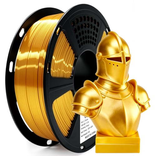 Geeetech Silk PLA Gold Filament 1.75mm, 1KG Metallic Filament - color: 1kg Silk Gold