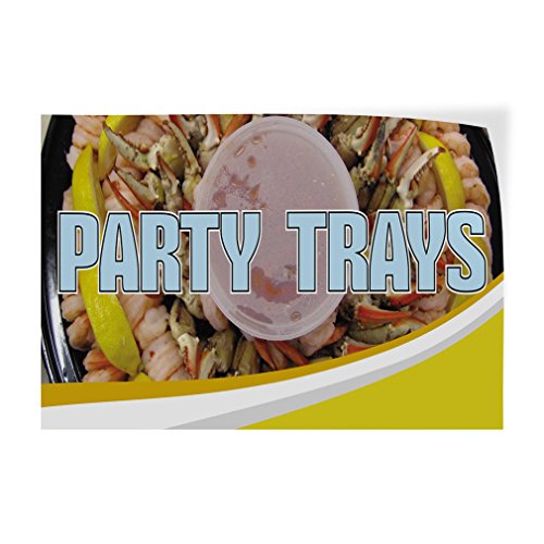 Decal Stickers Multiple Sizes Party Trays Outdoor Advertising Printing Industrial Vinyl Safety Sign Label Restaurant & Food 36x24Inches - size: 36x24inches