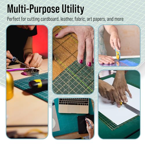 Adir Professional Self Reversible Healing Cutting Mat, 18 by 24-Inch, Green/Black - size: 24"L x 18"W