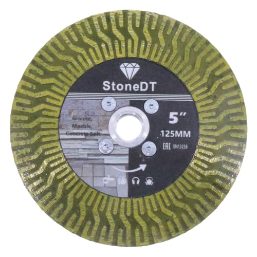 5 Inch Diamond Tile Saw Blade with 5/8"-11 Flange