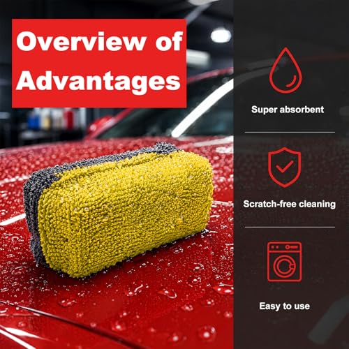12 PCS Ceramic Coating Applicator Sponge, Microfiber Car Detailing Applicators Sponge Pads, Universal Automotive Sponges Applicator for Wax Sealant Paint Application (Yellow & Dark Gray) - color: Yellow & Dark Gray