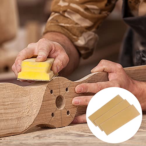 HARFINGTON 50pcs Micro Sander Paper 240 Grit 3.5x1.2 Inch Mini Sanding Sheets Strips Hook Loop Sandpapers for Wood Metal Small Projects Tight Spaces Polish Work - size: 240 Grit