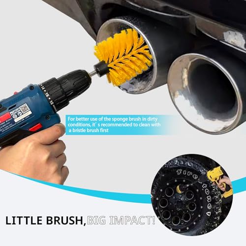 Drill Bit Polishing Cone Sponges with Handheld Extension Holder - style: cone _8